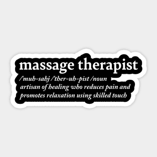 massage therapist Sticker